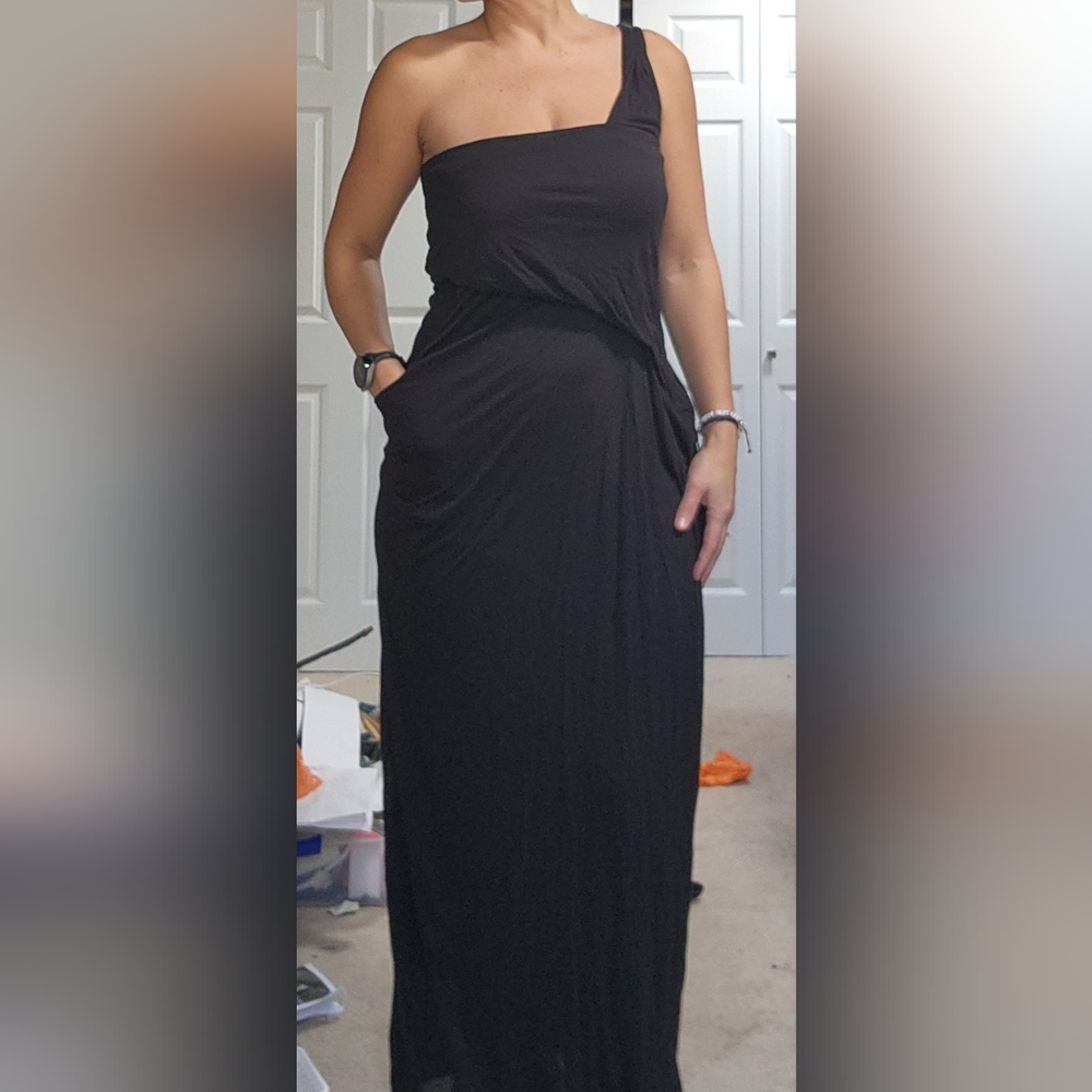 One shoulder Floor length Ogle maxi